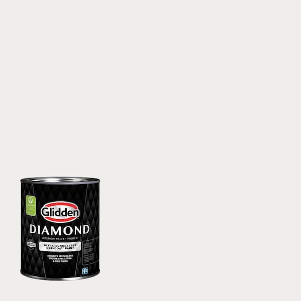Glidden Diamond 1 qt. PPG1045-1 Magical Moonlight Satin Interior Paint (2)
