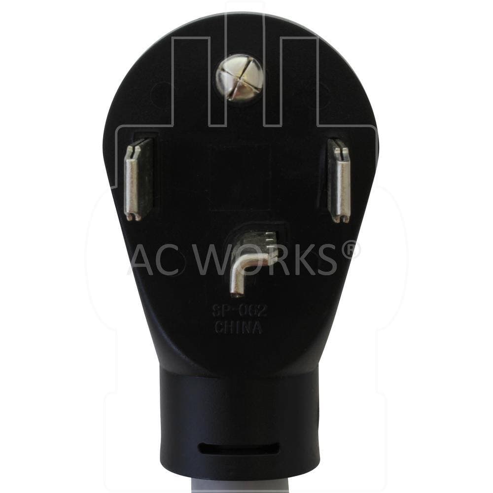 AC WORKS 30 Amp 125-Volt/250-Volt NEMA 14-30 4-Prong Dryer Plug to 2 NEMA 14-30 4-Prong Dryer Connections with Switch (3)
