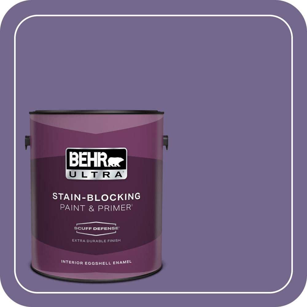 BEHR ULTRA 1 gal. #MQ5-41 Violet Vixen Extra Durable Eggshell Enamel Interior Paint & Primer (1)
