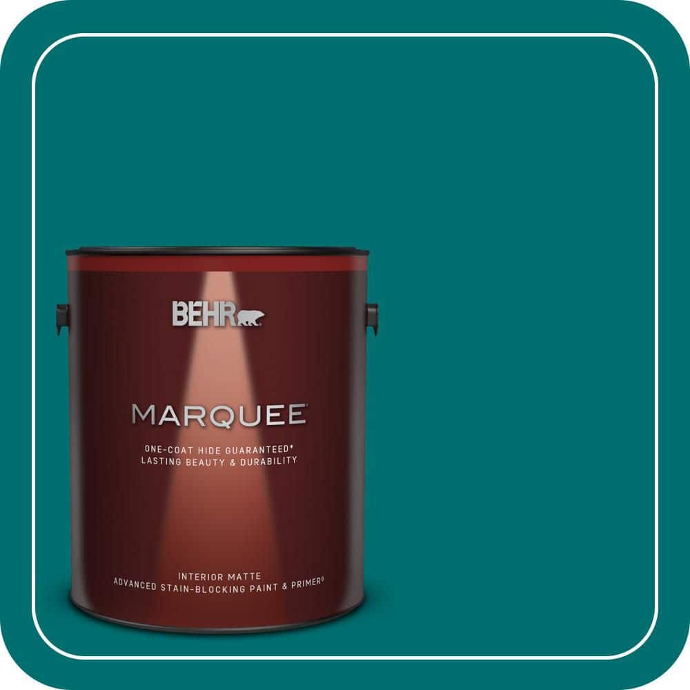 BEHR MARQUEE 1 gal. #P460-7 Caribbean Current Matte Interior Paint & Primer (1)