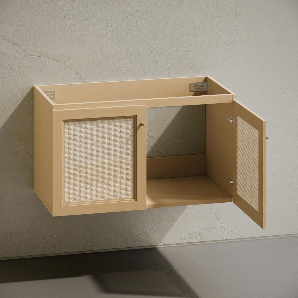 Swiss Madison Classe 36" Wall-Mounted Bath Vanity Cabinet without Top in Natural Oak (3)