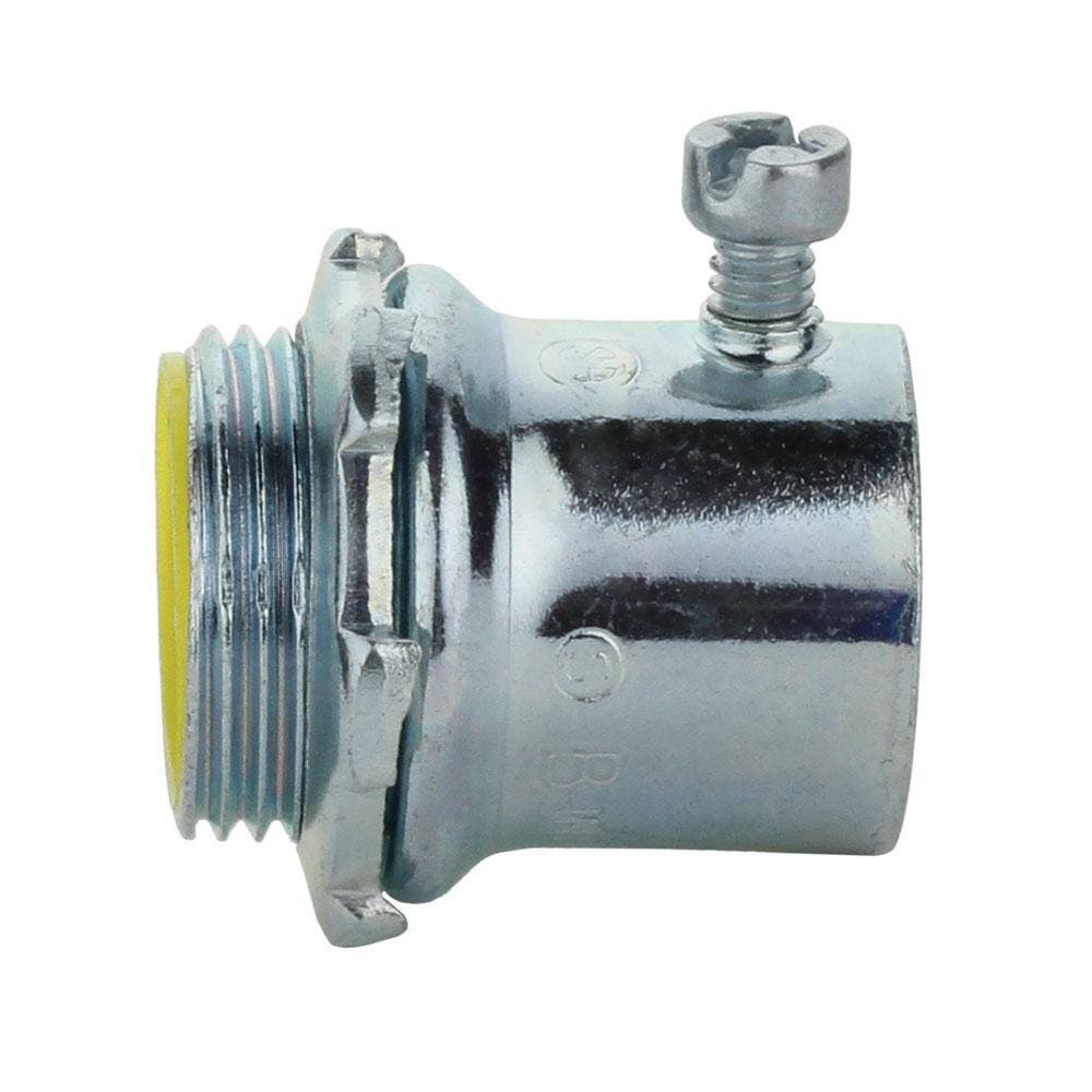 Commercial Electric 1-1/4 in. Electrical Metallic Tubing (EMT) Set-Screw Connector with Insulated Throat (3)