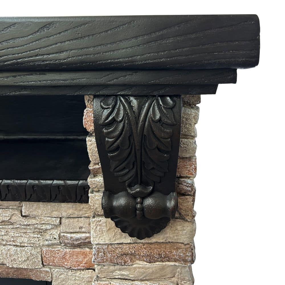 FESTIVO 45 in. Freestanding Electric Fireplace in Tan (2)