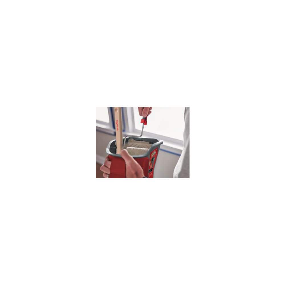 Wooster 4-1/2 in. x 1/4 in. Velour Fabric Jumbo-Koter Red Feather Roller (2-Pack) (3)