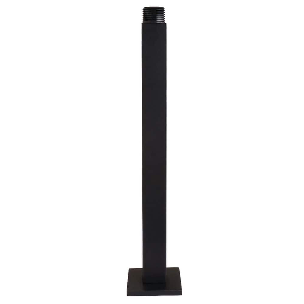 Kingston Brass 10 in. Shower Arm with Flange in Matte Black