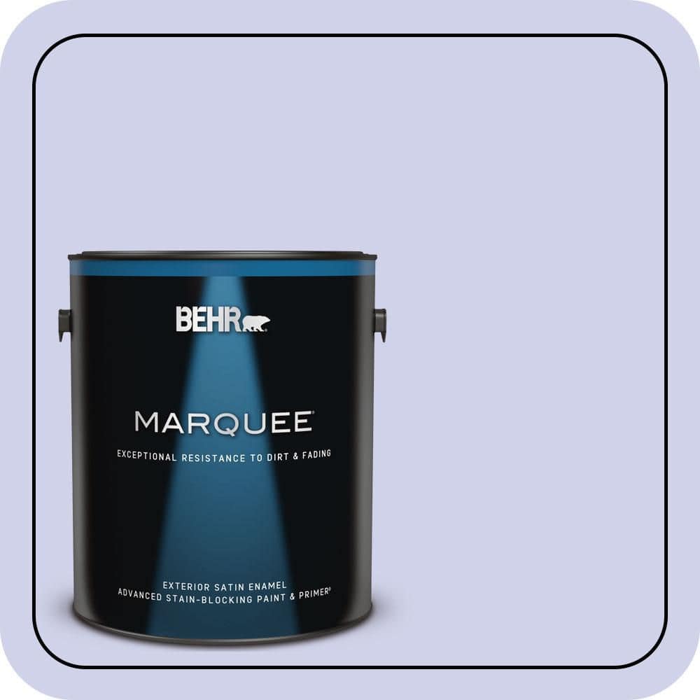 BEHR MARQUEE 1 gal. #P550-2 Artistic Violet Satin Enamel Exterior Paint & Primer