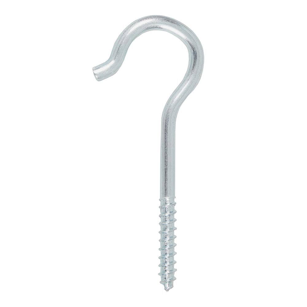 Everbilt 3/16 in. 3-3/8 in. Zinc Screw Hook