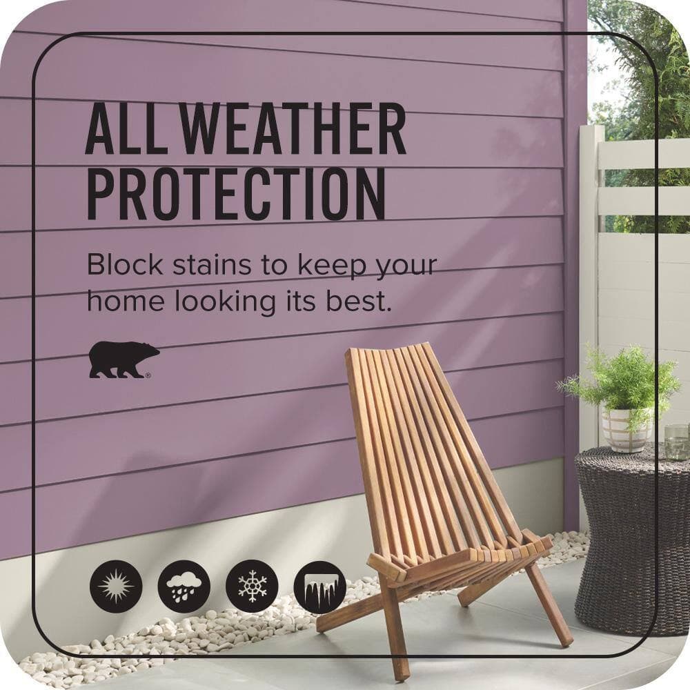 BEHR ULTRA 1 qt. #S110-5 Garden Plum Satin Enamel Exterior Paint & Primer (4)