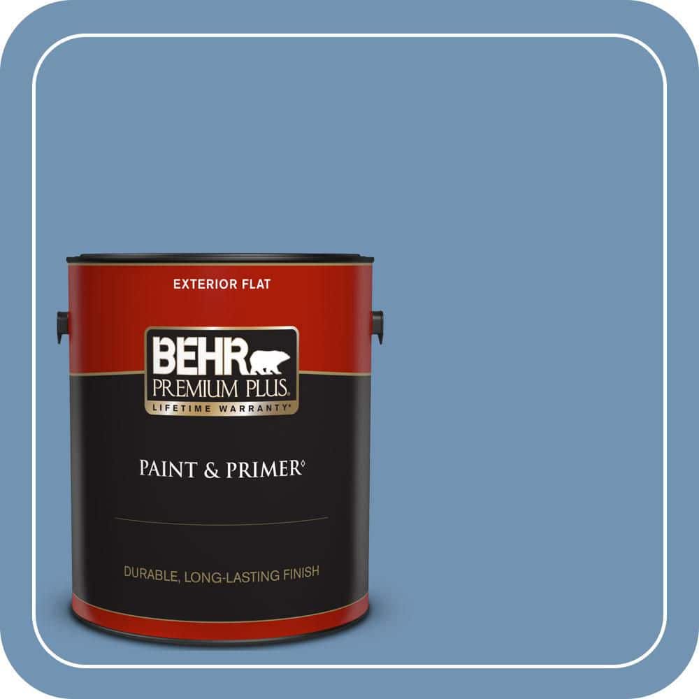 BEHR PREMIUM PLUS 1 gal. #T13-5 Belladonna Flat Exterior Paint & Primer (1)