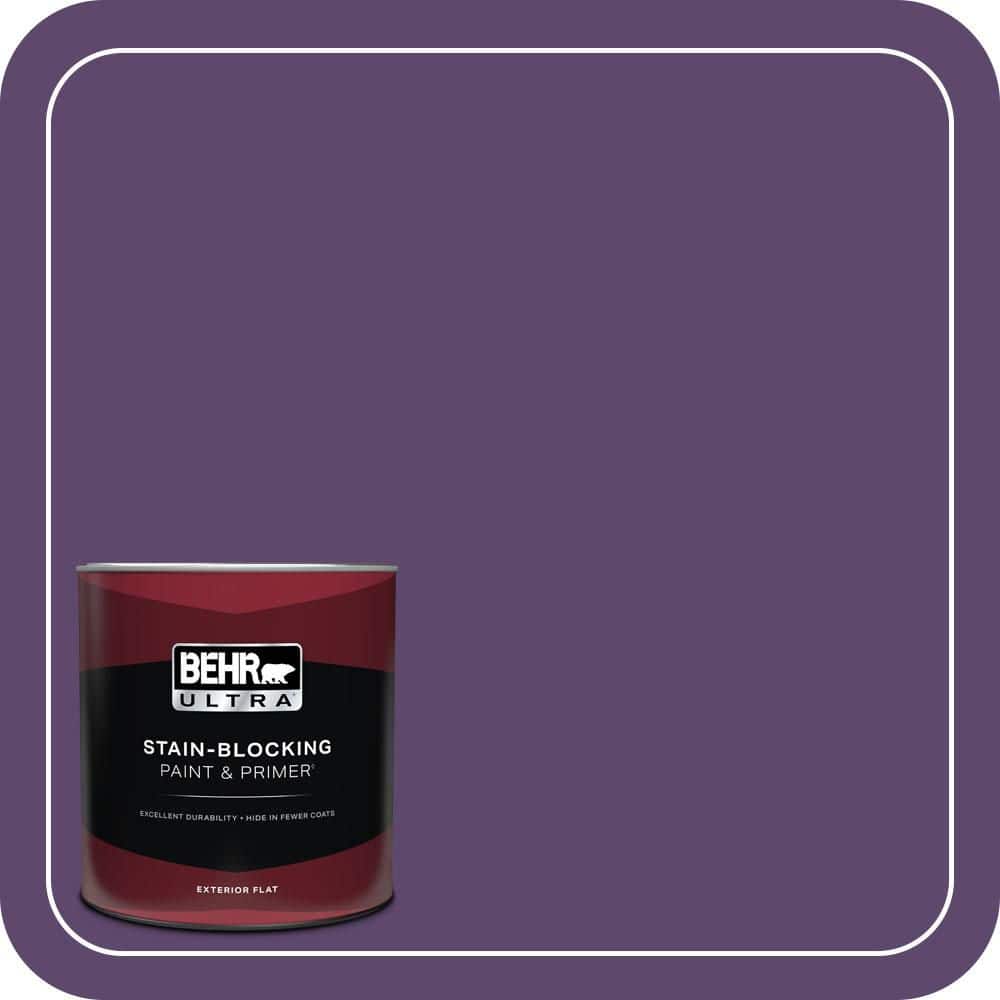 BEHR ULTRA 1 qt. #S-G-660 Wild Grapes Flat Exterior Paint & Primer