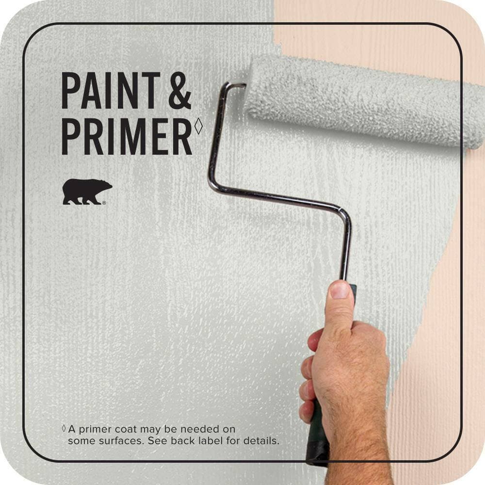 BEHR PREMIUM PLUS 1 gal. #PPU25-11 Salt Cellar Flat Exterior Paint & Primer (3)