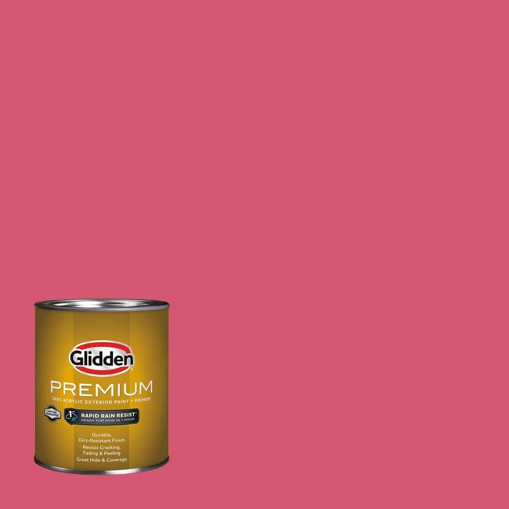 Glidden Premium 1 qt. PPG1184-6 Kenny's Kiss Flat Exterior Latex Paint