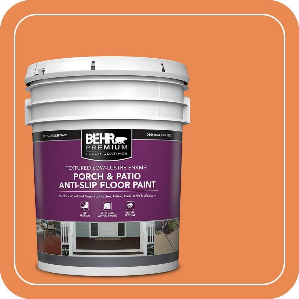BEHR PREMIUM #P210-6 Textured Low-Lustre Enamel Interior/Exterior Porch and Patio Anti-Slip Floor Paint (1)