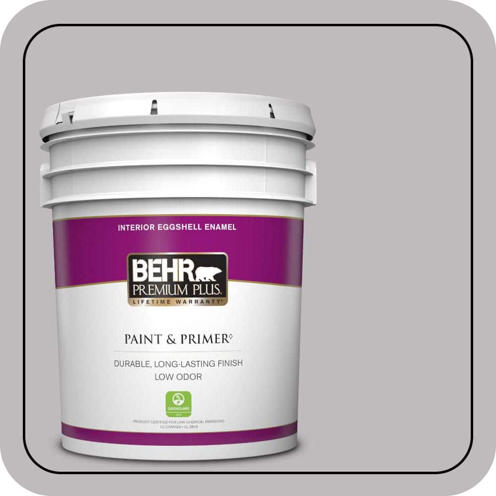 BEHR PREMIUM PLUS 5 gal. #PPU16-11 Grape Creme Eggshell Enamel Low Odor Interior Paint & Primer