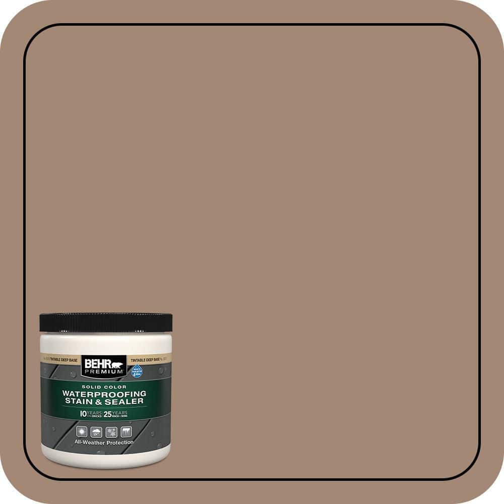 BEHR PREMIUM 8 oz. #PFC-19 Pyramid Solid Color Waterproofing Exterior Wood Stain and Sealer Sample (1)