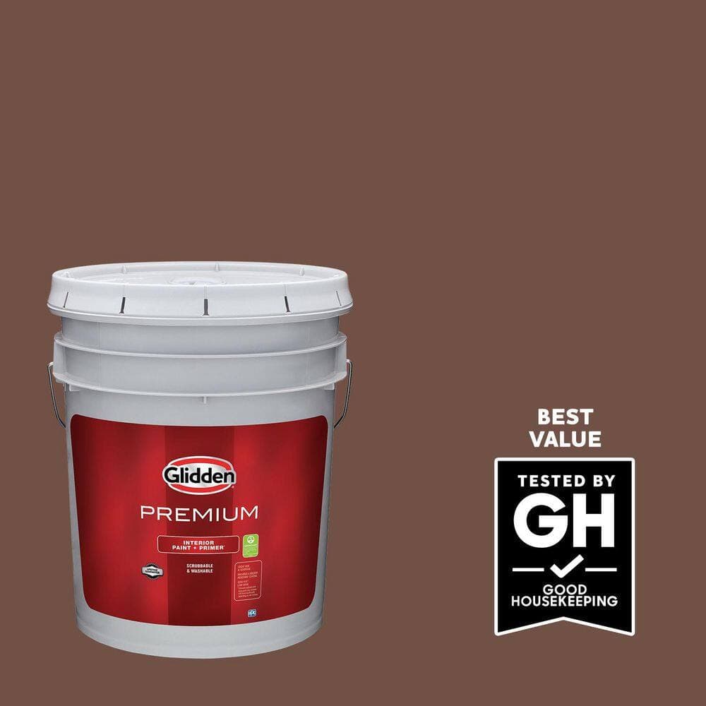 Glidden Premium 5 gal. PPG1061-7 Big Foot Semi-Gloss Interior Latex Paint