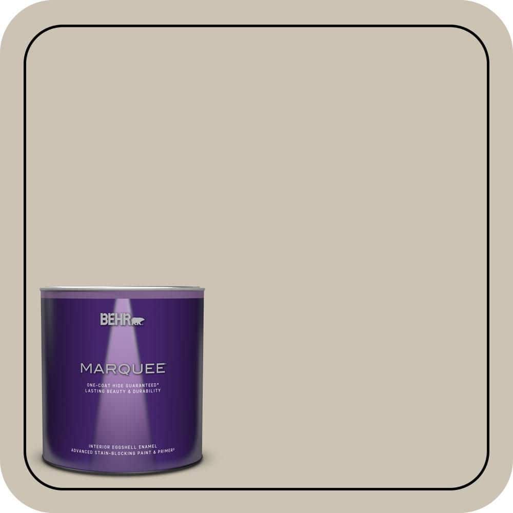 BEHR MARQUEE 1 qt. #PPU5-08 Sculptor Clay One-Coat Hide Eggshell Enamel Interior Paint & Primer