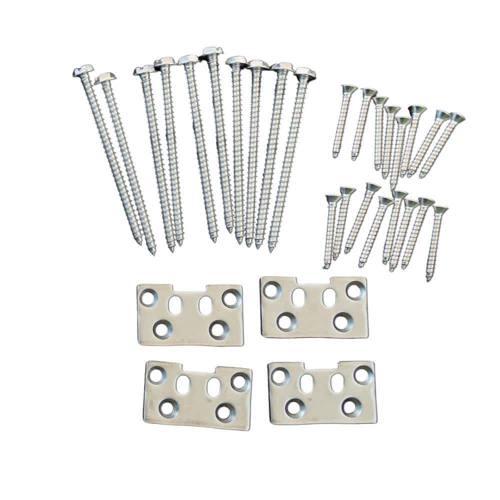 INTEX MILLWORK SOLUTIONS Providence Rail Bracket Kit, 4 Brackets and Screws, for Straight Level Rail Section