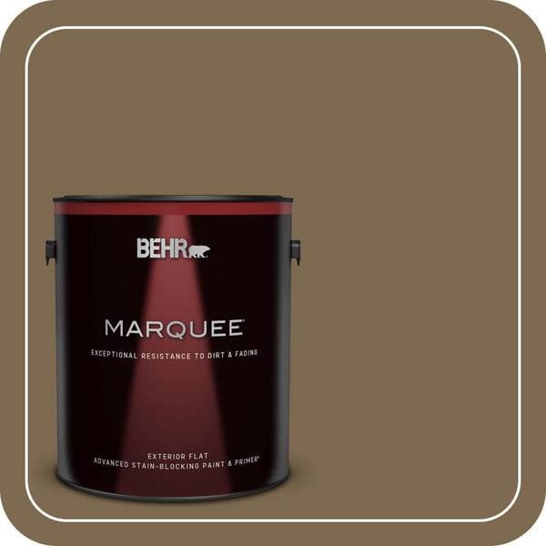 BEHR MARQUEE 1 gal. #N300-7 Mayan Ruins Flat Exterior Paint & Primer (2)