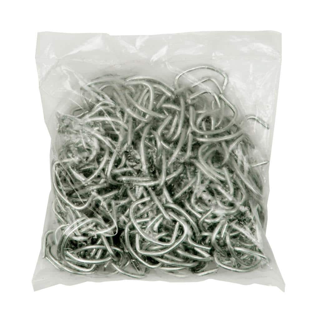 Everbilt 12.5-Gauge Galvanized Steel Chain Link Fence Hog Rings (200-Pieces/Bag) (1)