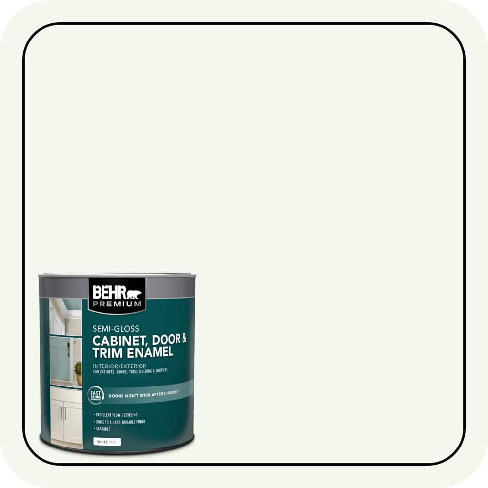 BEHR PREMIUM 1 qt. #GR-W05 Unwind Semi-Gloss Enamel Interior/Exterior Cabinet, Door & Trim Paint