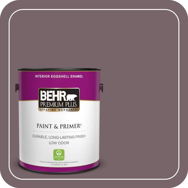 BEHR PREMIUM PLUS #100F-6 Plum Shade Enamel Interior/Exterior Paint & Primer Color Sample (2)