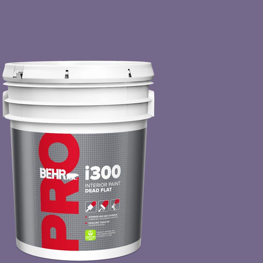 BEHR PRO 5 gal. #MQ5-41 Violet Vixen Dead Flat Interior Paint