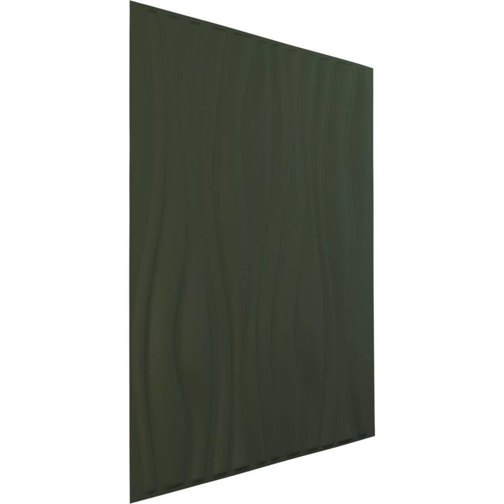Ekena Millwork 19-5/8-in W x 19-5/8-in H Leandros EnduraWall Decorative 3D Wall Panel Satin Hunt Club Green (2)