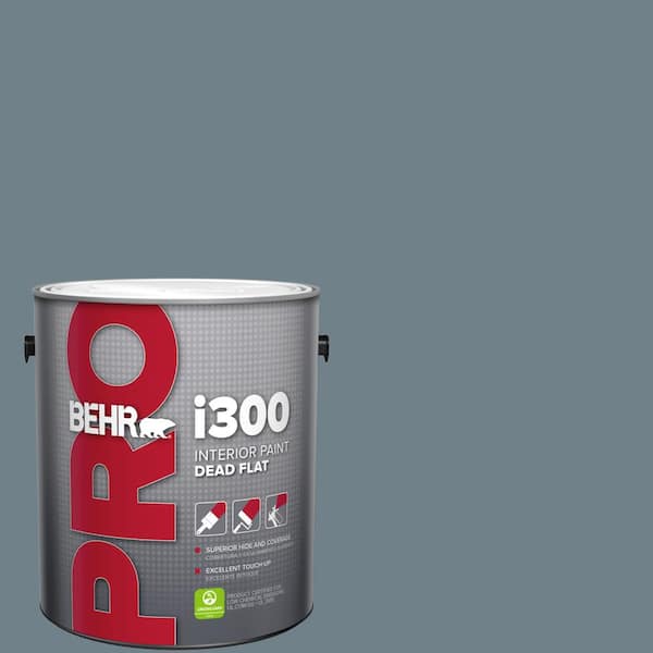 BEHR PRO 1 gal. #PPU13-04 Atlantic Shoreline Dead Flat Interior Paint (2)