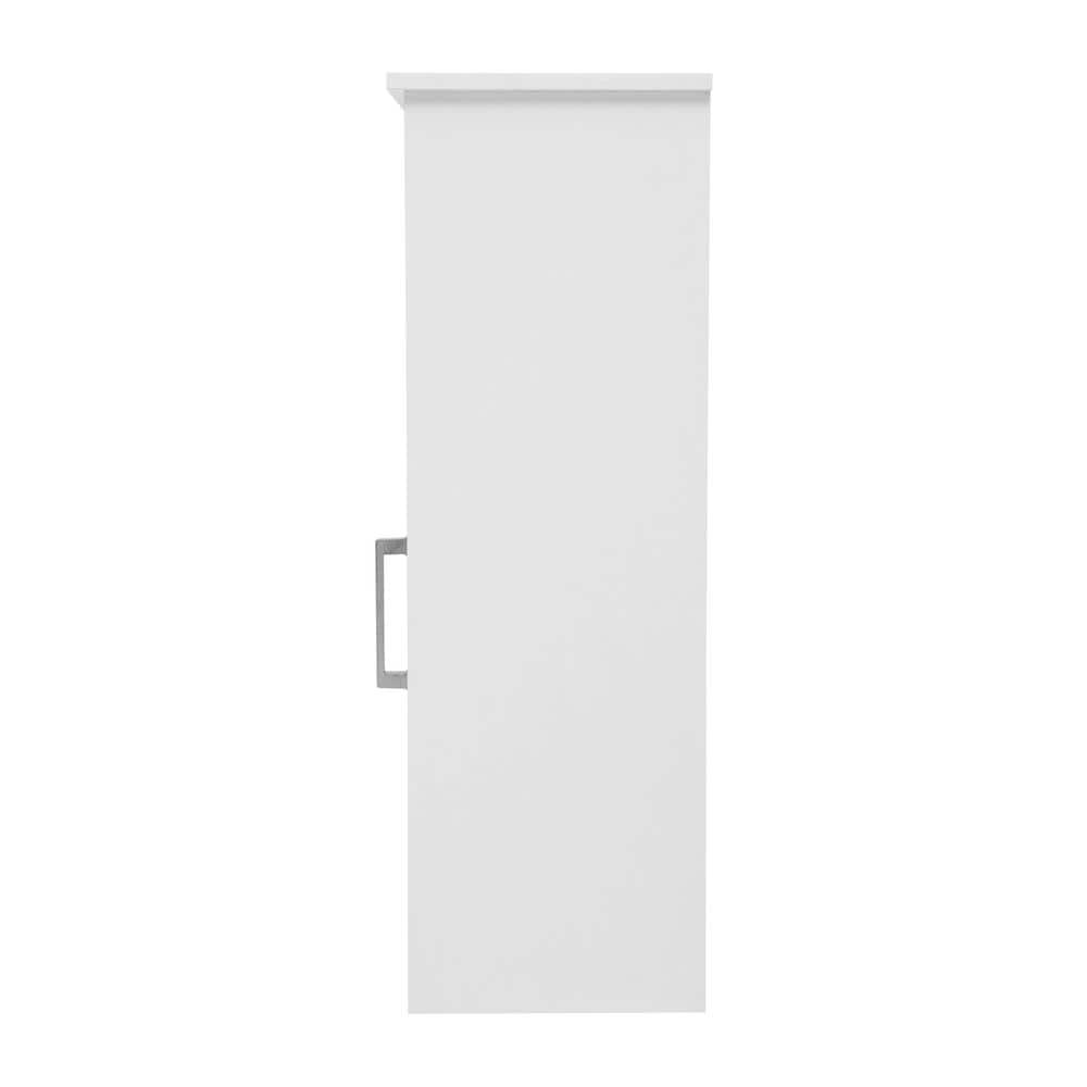 Carnegy Avenue Vega 15 in. W x 12 in. D x 34 in. H Engineered Wood Linen Freestanding Linen Cabinet in White (2)