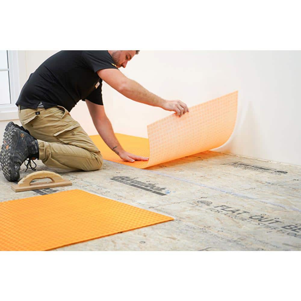 Schluter Ditra-PS 7.75 sq. ft. 39.75 in. W x 2.4 ft. L x 3. 5mm T Uncoupling Membrane Underlayment for Tile (4)