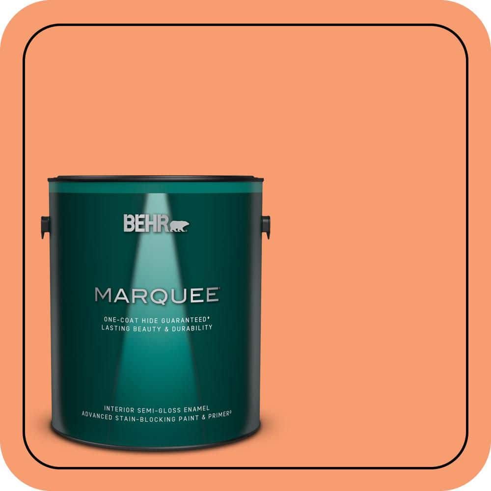 BEHR MARQUEE 1 gal. #P200-5 Burning Coals Semi-Gloss Enamel Interior Paint & Primer