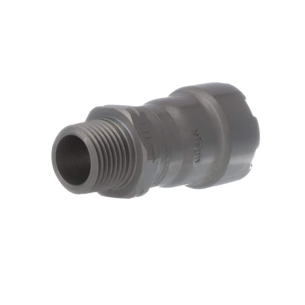 Viega MegaPressG 1/2 in. Press 1/2 in. MPT Carbon Steel Adapter (Gas Only) (4)