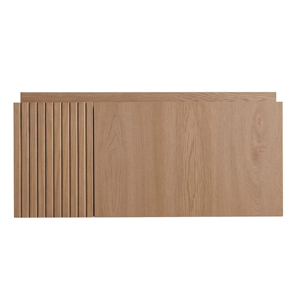 Buruis 30 in. Bath Vanity Cabinet without Top in Brown with 2 Doors, Basin, Faucet and Sink Not Included (1)