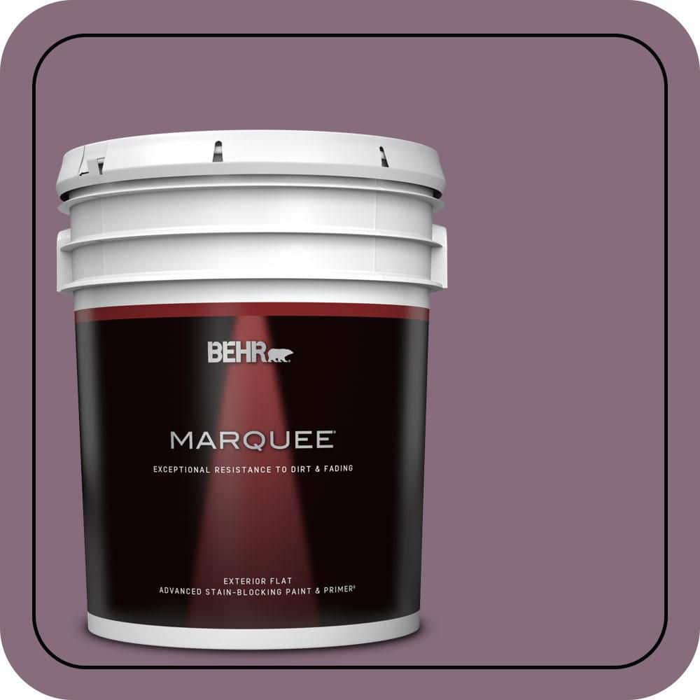 BEHR MARQUEE 5 gal. #S110-6 Plum Royale Flat Exterior Paint & Primer (1)