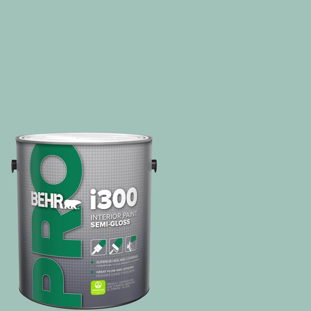 BEHR PRO 1 gal. #MQ6-36 Cascade Green Semi-Gloss Interior Paint