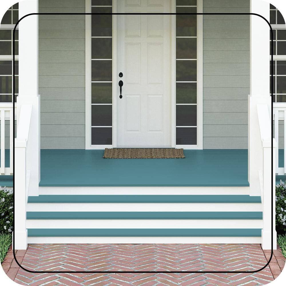 BEHR PREMIUM #HDC-AC-23A Textured Low-Lustre Enamel Interior/Exterior Porch and Patio Anti-Slip Floor Paint (2)