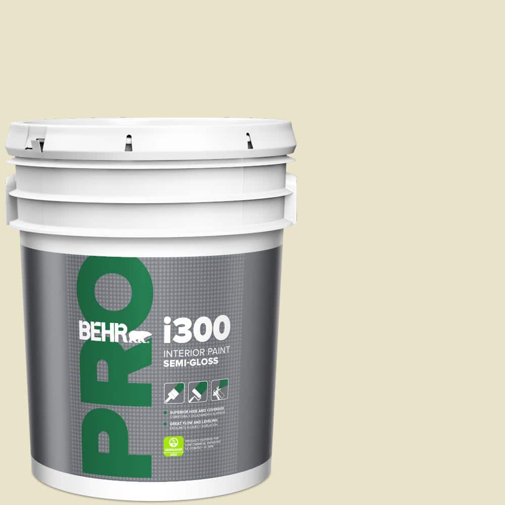 BEHR PRO 5 gal. #PPU9-14 White Cliffs Semi-Gloss Interior Paint