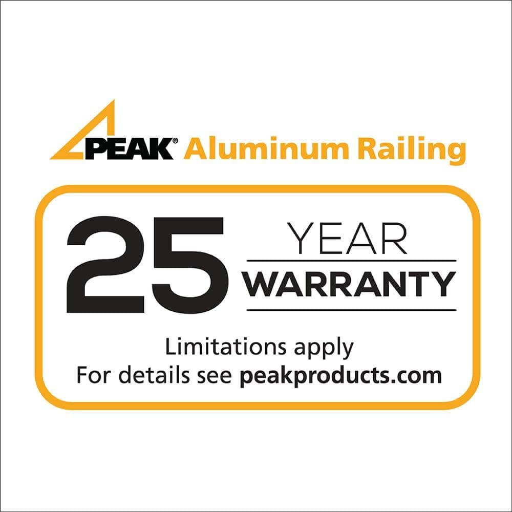 PEAK Aluminum Railing 4 ft. Deck Railing Hand and Base Rail for 42 in. high system (4)