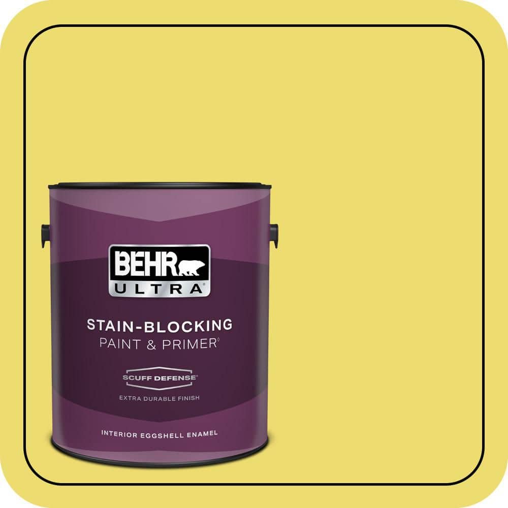 BEHR ULTRA 1 gal. #T15-15 Plastic Lime Extra Durable Eggshell Enamel Interior Paint & Primer