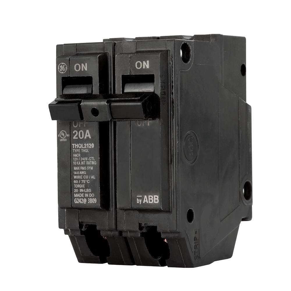 GE Q-Line 20 Amp 2 in. Double-Pole Circuit Breaker