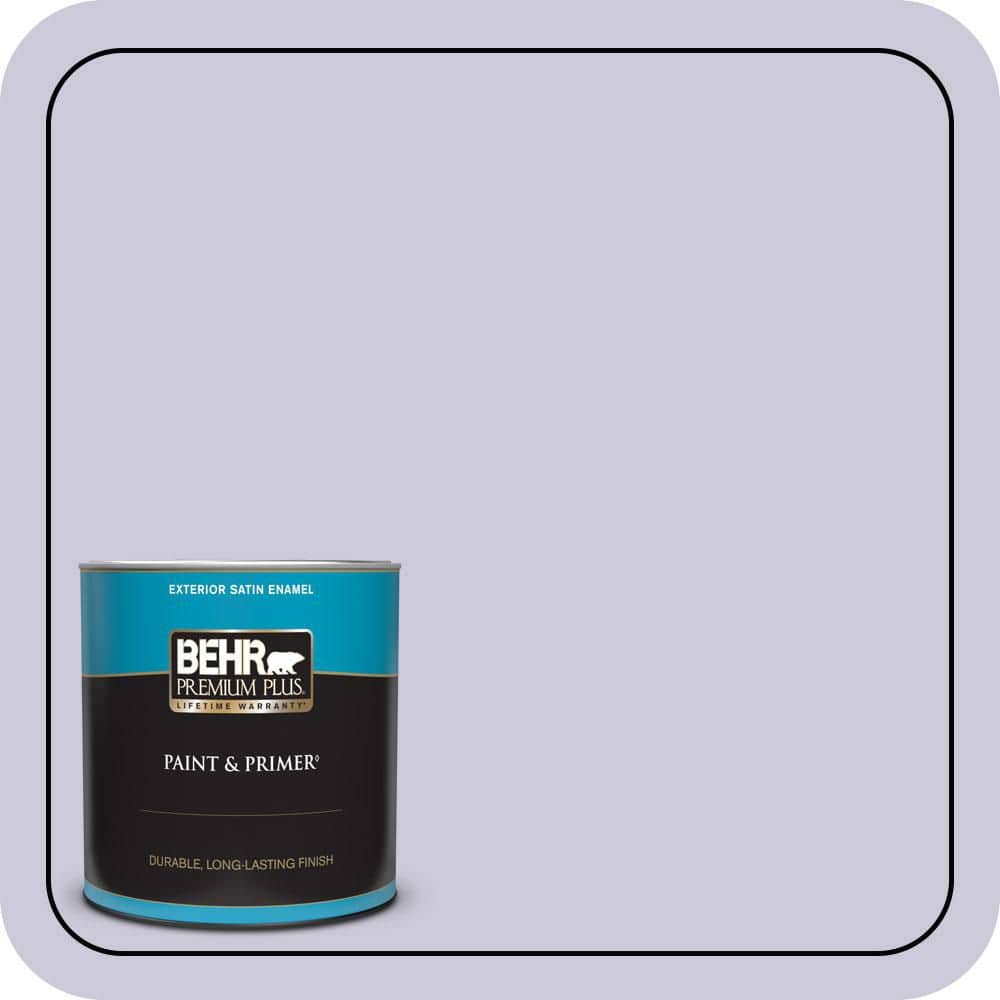 BEHR PREMIUM PLUS 1 qt. #S570-2 Magic Scent Satin Enamel Exterior Paint & Primer