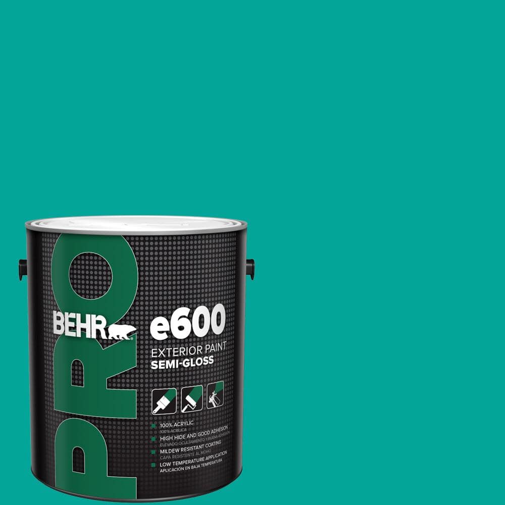 BEHR PRO 1 gal. #HDC-MD-22 Tropical Sea Semi-Gloss Exterior Paint