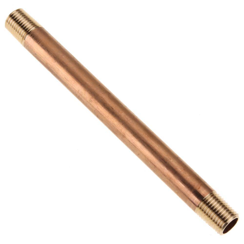 LTWFITTING 1/2 in. 10 in. MIP Brass Nipple Fitting (1)