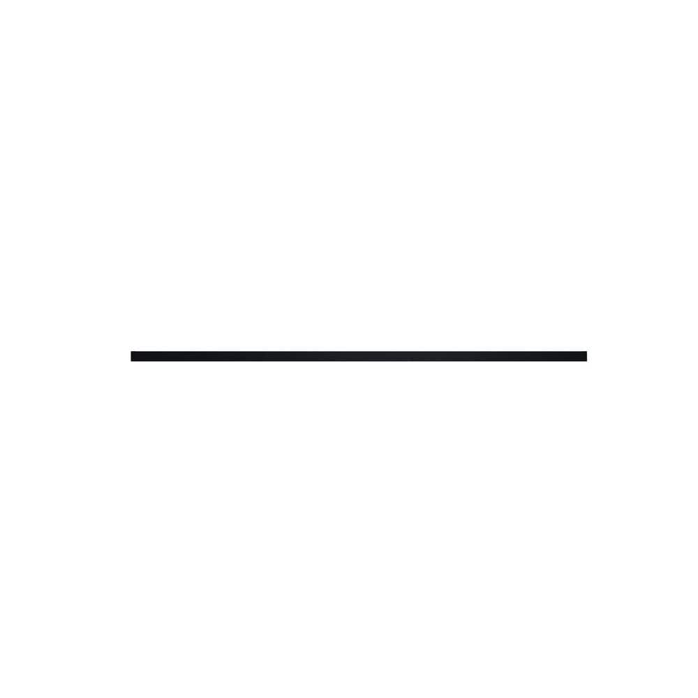 Maisy Railing 1 in. x 3 in. x 8 ft. Black Aluminum Top Rail for Cable Railing System
