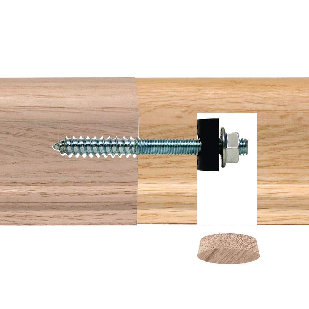 EVERMARK Stair Parts 3-1/2 in. Steel Rail Bolt (2)