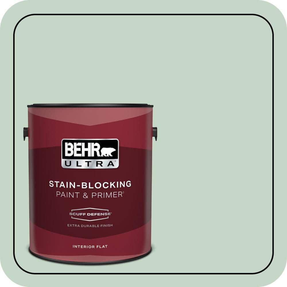 BEHR ULTRA 1 gal. #S410-2 New Moss Extra Durable Flat Interior Paint & Primer