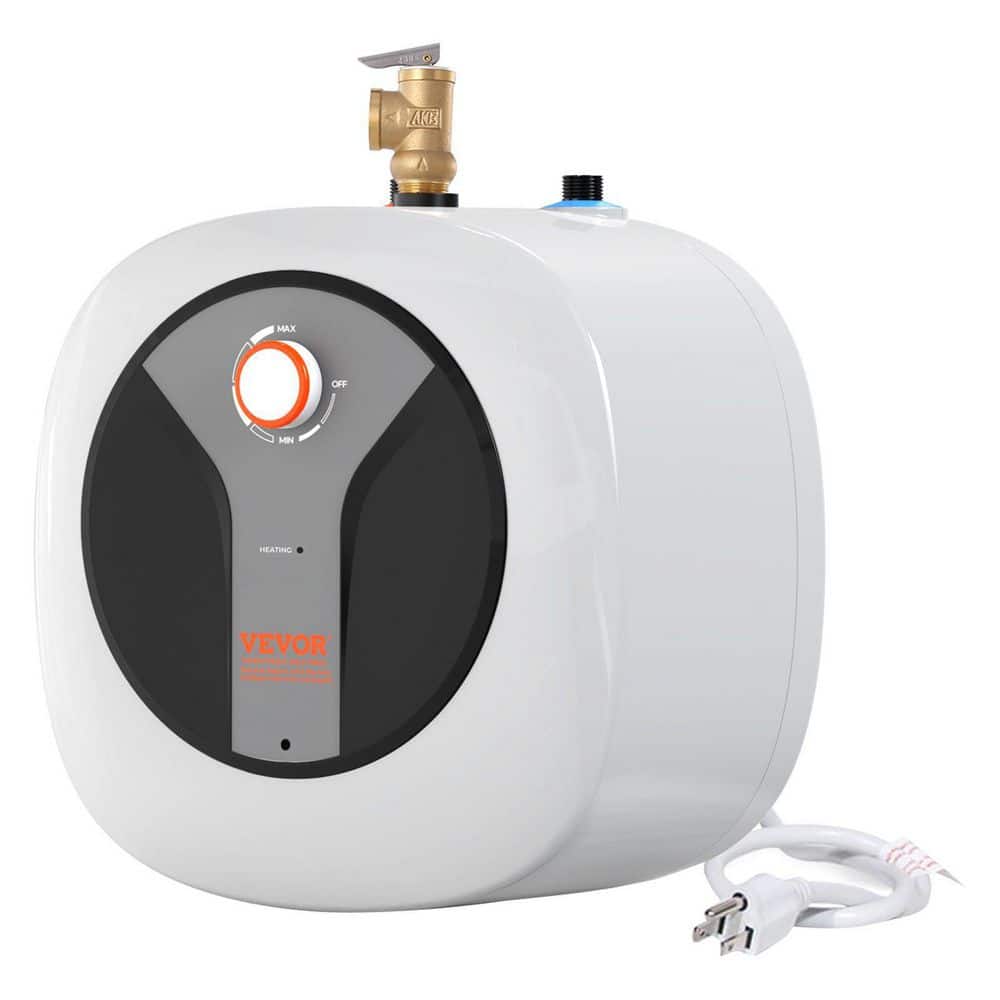 Tahanbath 3 Gal. Compact Element Electric Water Heater Warranty Safety Valve, Easy Install (Multi-Mount)