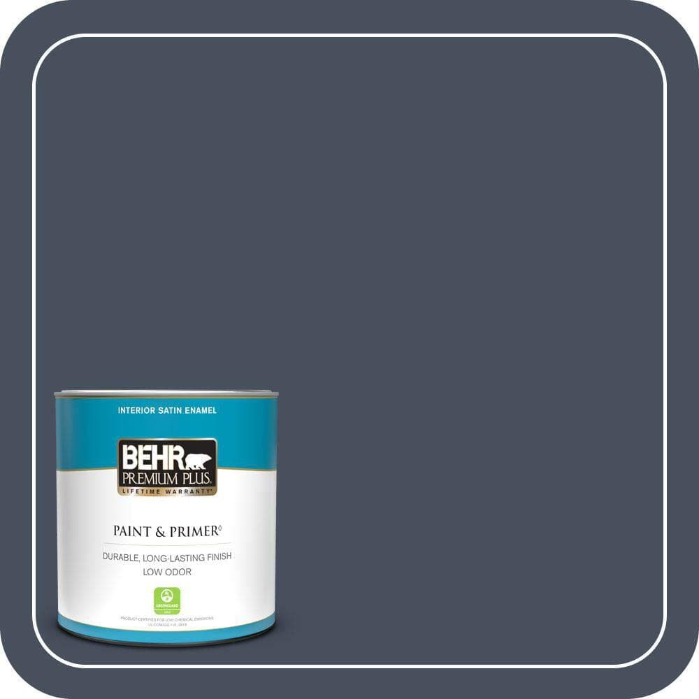 BEHR PREMIUM PLUS #S510-7 Dark Denim Enamel Low Odor & Primer (1)