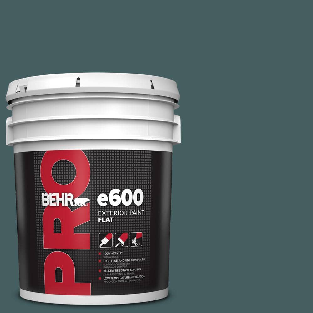 BEHR PRO 5 gal. #BXC-15 Green Mallard Flat Exterior Paint